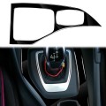 Car Left Drive Gear Panel Outer Frame Decorative Sticker for BMW X1 E84 2011-2015(Black)