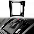 For Mercedes-Benz W204 C-class 2007-2013 Car Right Drive Gear Panel Decorative Sticker Set (Black)