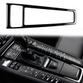 For Porsche Macan 2014-2021 Car Gear Panel Decorative Sticker, Left and Right Drive Universal (Blac