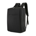 POFOKO Large-capacity Waterproof Oxford Cloth Business Casual Backpack with External USB Charging De