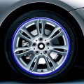 Color 16 inch Wheel Hub Reflective Sticker for Luxury Car(Blue)