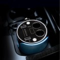 Multi-function Double Car Cigarette Lighter + 2.1A Dual USB Ports + LED Voltage and Current Value Di