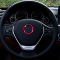 Car Aluminum Steering Wheel Decoration Ring For Volkswagen(Red)