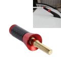 Carbon Fiber Aluminum Short Antenna Polished Universal Screws Base(Small Size)(Red)