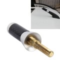 Carbon Fiber Aluminum Short Antenna Polished Universal Screws Base(Small Size)(Silver)
