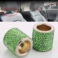 4 PCS Car Crystal Head Pillow Modified Decoration (Green)