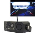 PZ-451 Car Camera LED Lights Parking Sensor 3 in 1  Night Vision Camera Monitor with Buzzer,DC 12V,