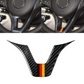 Car German Flag Carbon Fiber Steering Wheel Decorative Sticker for Mercedes-Benz