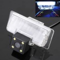 656x492 Effective Pixel HD Waterproof 4 LED Night Vision Wide Angle Car Rear View Backup Reverse Ca