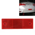 10 PCS Car Rear Bumper Warning Plastic Reflector and Sign(Red)