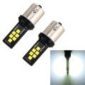 2 PCS 1156 DC9-16V / 3.5W Car Auto Turn Lights 12LEDs SMD-ZH3030 Lamps, with Constant Current(White