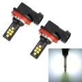 2 PCS H11 DC9-16V / 3.5W / 6000K / 320LM Car Auto Fog Light 12LEDs SMD-ZH3030 Lamps, with Constant C