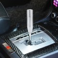 Universal Long Strip Shape Car Gear Shift Knob Modified Shifter Lever Knob, Length: 13cm(Silver)