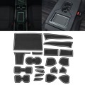Car Water Cup Gate Slot Mats Plastic White Luminous Anti-Slip Interior Door Pad for Nissan Sylphy 20