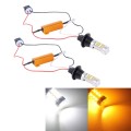 2 PCS T20/7440 10W 1000 LM 6000K White + Yellow Light DRL&Turn Light 42 SMD-2835-LED LampDC 12