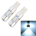 2 PCS T10 / W5W / 168 / 194 DC12V / 4.5W / 6000K / 360LM 6LEDs SMD-3030 Car Clearance Light, with Pr