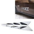 YI-226 2 PCS Car Side Air Intake Flow Vent Fender Decorative Stickers Cover