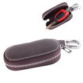 Universal Leather Crocodile Texture Waist Hanging Zipper Wallets Key Holder Bag (No Include Key)(Cof