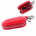 Universal Leather Crocodile Texture Waist Hanging Zipper Wallets Key Holder Bag (No Include Key)(Red