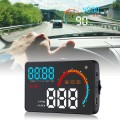 D2500 OBD2+GPS 4 inch Vehicle-mounted Head Up Display Security System, Support Car Speed / Engine Re