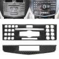2 PCS Car CD Adjustment Frame Carbon Fiber Decorative Sticker for Mercedes-Benz W204