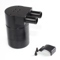 Car Compact Baffled Oil Catch Can 2-Port Waste Oil Recovery Tank for BMW, Random Color Delivery
