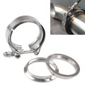 2 inch Car Turbo Exhaust Downpipe V-Band Clamp Stainless Steel 304 Flange Clamp