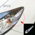 6 PCS Universal Resin Rear Spoiler Car Auto Rear Spoiler Exterior Rear Spoiler Kit Car Crash Strip S