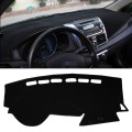 Car Light Instrument Panel Sunscreen Dashboard Mats Cover for Kia K2, Please Note Model and Year(Bla