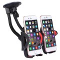 Suction Cup Couple Car Mount Holder Stand Suction Bracket with Adjustable Goose Neck for GPS & PDA &
