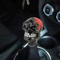 Universal Skull Head Shape Manual or Automatic Gear Shift Knob, Size: 8.7x5.5cm (Black)