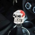 Universal Skull Head Shape Manual or Automatic Gear Shift Knob, Size: 8.7x5.5cm (Silver)