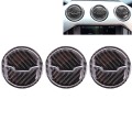 9 PCS Central Air Vents Cover Decorative Sticker Air Outlet Trim Ring for Ford Mustang