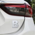 Car Vehicle Badge Emblem 3D English Letter B Self-adhesive Sticker Decal, Size: 4.5*4.5*0.5cm