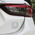 Car Vehicle Badge Emblem 3D English Letter D Self-adhesive Sticker Decal, Size: 4.5*4.5*0.5cm