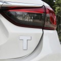 Car Vehicle Badge Emblem 3D English Letter T Self-adhesive Sticker Decal, Size: 4.5*4.5*0.5cm