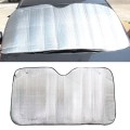 Silver Aluminum Foil Sun Shade Car Windshield Visor Cover Block Front Window Sunshade UV Protect, Si