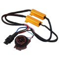 2 PCS 3157 Car Canbus Error Canceller Decoder Load Resistor LED 50W 8 Ohm No Blinking Decoder Heat R