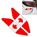 2 PCS Canadian Flag Pattern Car-Styling Sticker Random Decorative Sticker