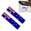 2 PCS Australian Flag Pattern Rectangle Car-Styling Sticker Random Decorative Sticker