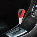 Universal High Carbon Fiber Texture Leather Hole Pattern Car Gear Shift Knob Modified Shifter Lever