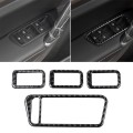 Car Carbon Fiber Window Lift Panel Decorative Sticker for Volkswagen Golf 7 2013-2017, Left Drive