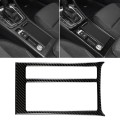 Car Carbon Fiber Water Cup Panel Decorative Sticker for Volkswagen Golf 7 2013-2017, Left Drive