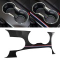 Car USA Color Carbon Fiber Left Drive Gear Position Panel Decorative Sticker for Ford Mustang 2015-2