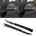 4 PCS Car USA Color Carbon Fiber Rearview Mirror Decorative Sticker for Ford Mustang 2015-2017