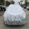PEVA Anti-Dust Waterproof Sunproof SUV Car Cover with Warning Strips, Fits Cars up to 5.1m(199 inch)