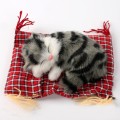 Lovely Simulation Animal Doll Plush Sleeping Cats Toy Cat Mat Doll Decorations Stuffed Toys Car Deco