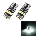 2 PCS T10/W5W/194/501 1.5W 90LM 6000K 9 SMD-3528 LED Bulbs Car Reading Lamp Clearance Light with Dec