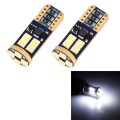 2 PCS T10/W5W/194/501 4W 280LM 6000K 12 SMD-2835 LED Bulbs Car Reading Lamp Clearance Light with Dec