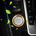 Car Engine Start Key Push Button Ring Trim Aluminum Alloy Sticker Decoration for Audi(Gold)